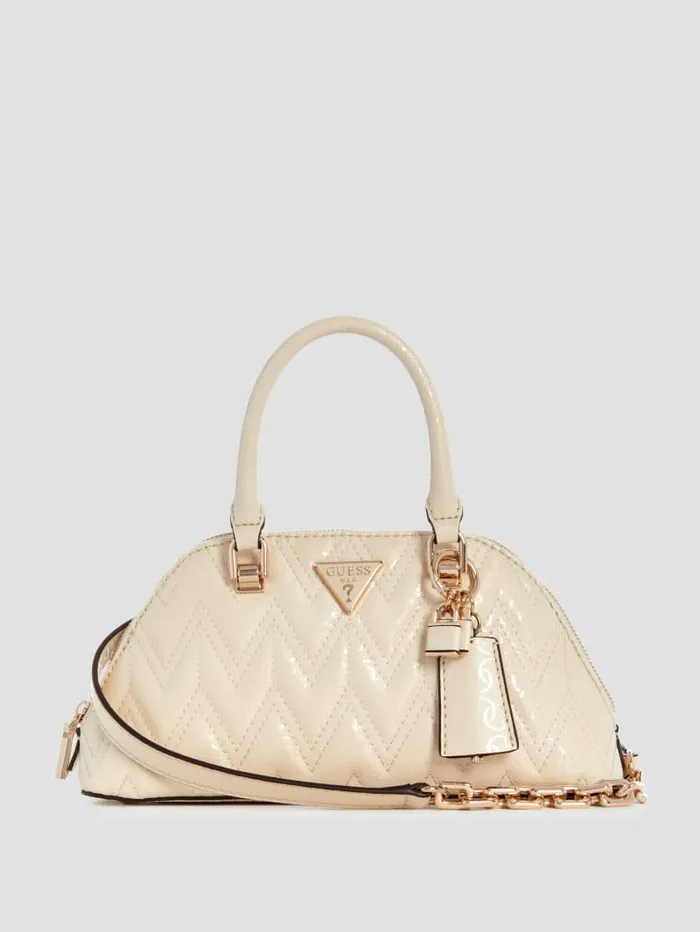 GUESS Sale Adelard Dome Satchel Black 8211 Women