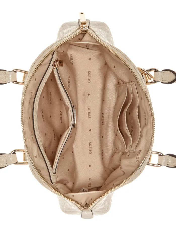 GUESS Sale Adelard Dome Satchel Black 8211 Women