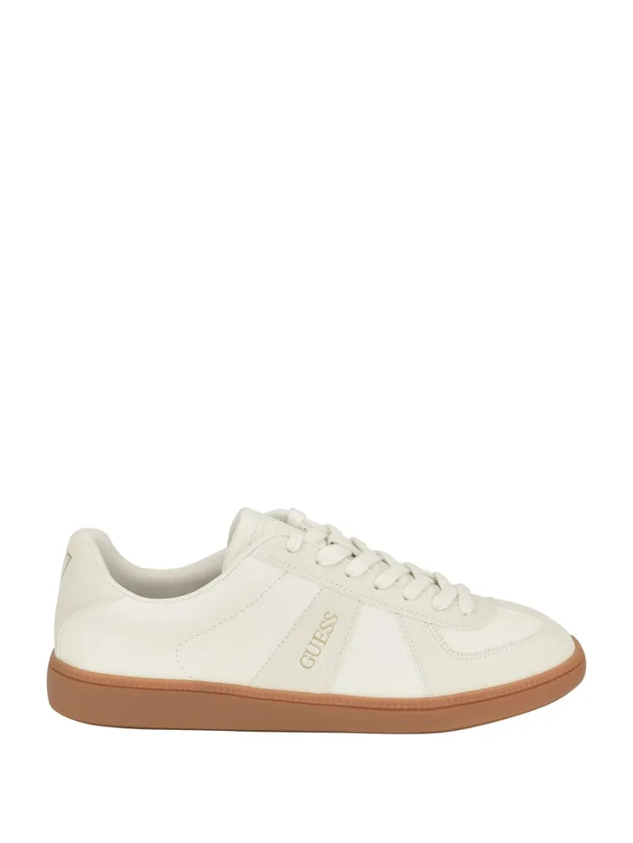GUESS Sale Bishan FauxLeather Sneakers Gray 8211 Women