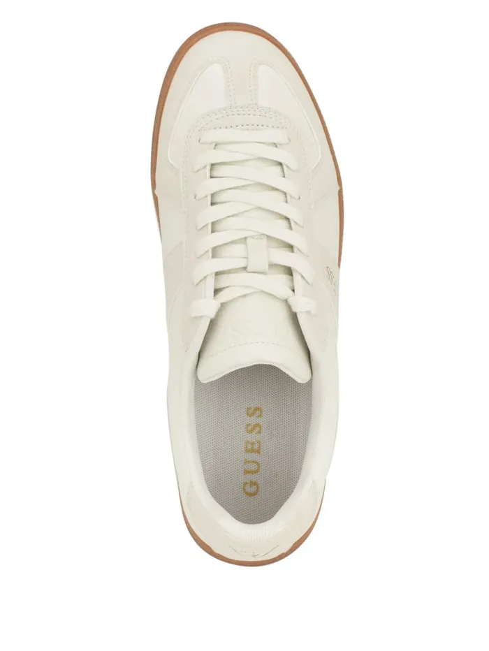 GUESS Sale Bishan FauxLeather Sneakers Gray 8211 Women