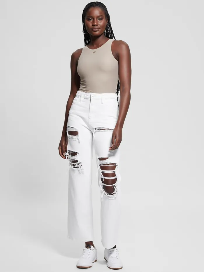 GUESS Sale Eco 03990s Destroyed Jeans White 8211 Women