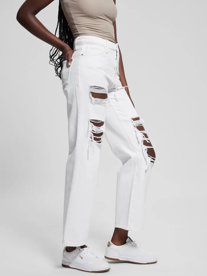 GUESS Sale Eco 03990s Destroyed Jeans White 8211 Women