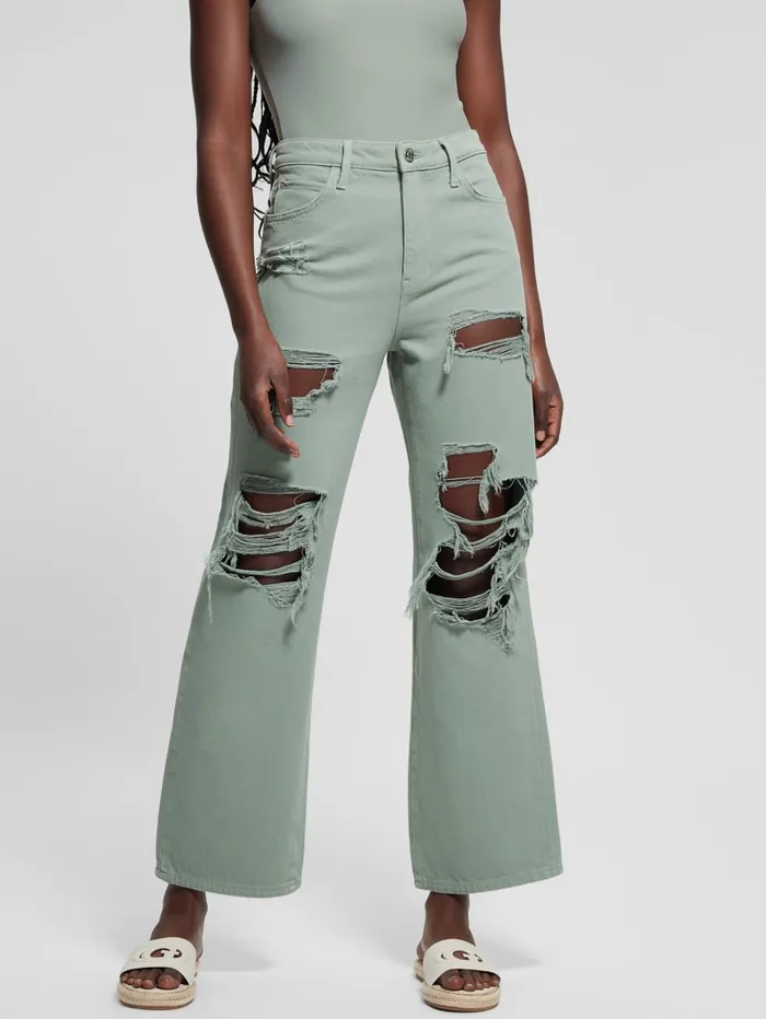 GUESS Sale Eco 03990s Destroyed Jeans White 8211 Women