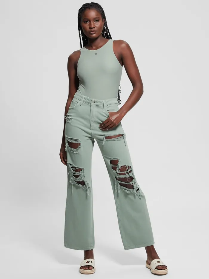 GUESS Sale Eco 03990s Destroyed Jeans White 8211 Women
