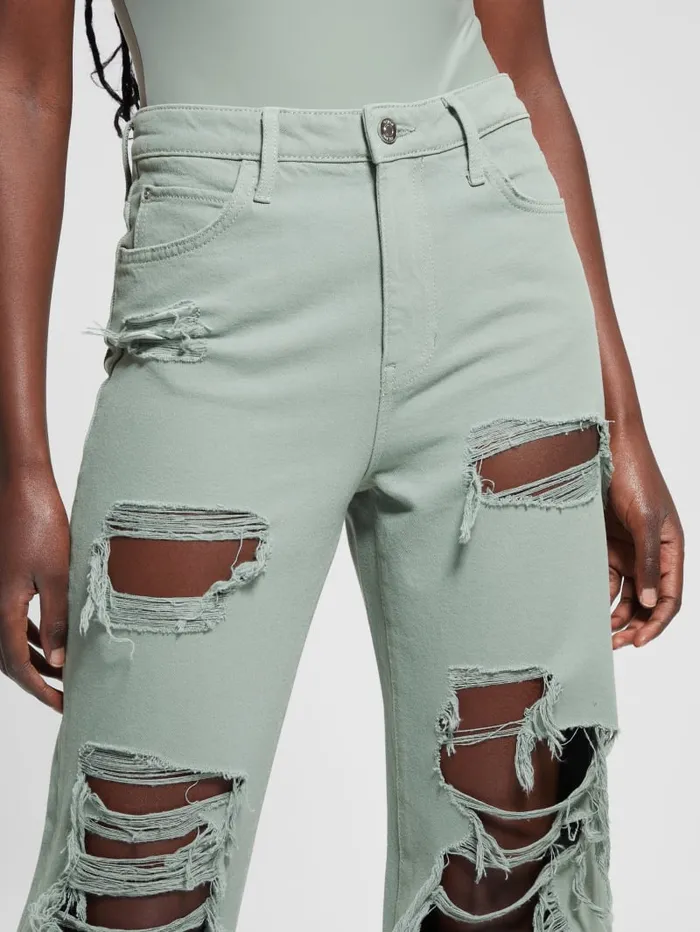 GUESS Sale Eco 03990s Destroyed Jeans White 8211 Women