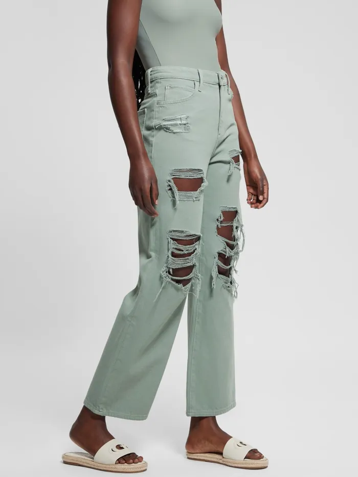 GUESS Sale Eco 03990s Destroyed Jeans White 8211 Women