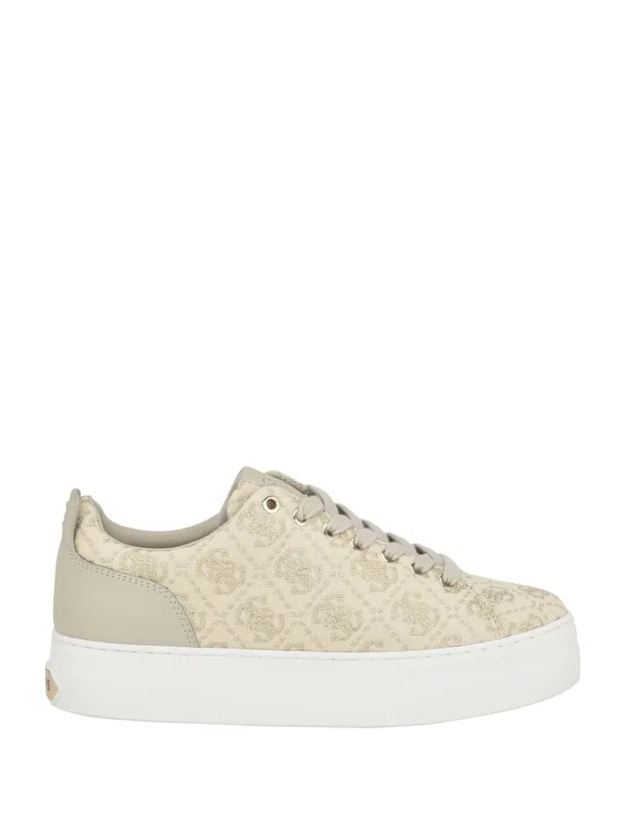 GUESS Sale Giaa Logo Print LowTop Sneakers Pink 8211 Women