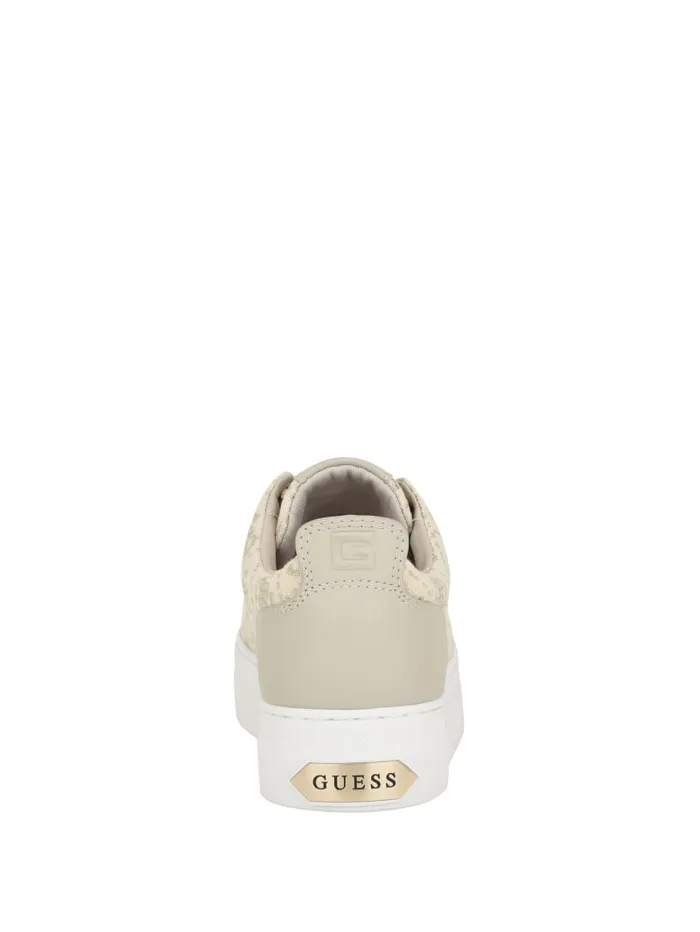 GUESS Sale Giaa Logo Print LowTop Sneakers Pink 8211 Women
