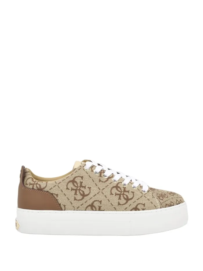 GUESS Sale Giaa Logo Print LowTop Sneakers Pink 8211 Women