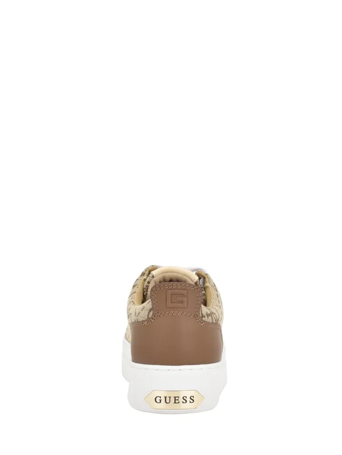 GUESS Sale Giaa Logo Print LowTop Sneakers Pink 8211 Women