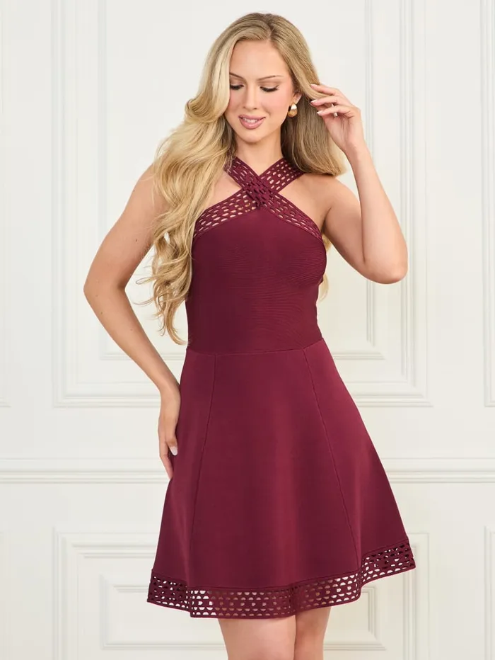 GUESS Sale Luana FitandFlare Dress Red 8211 Women