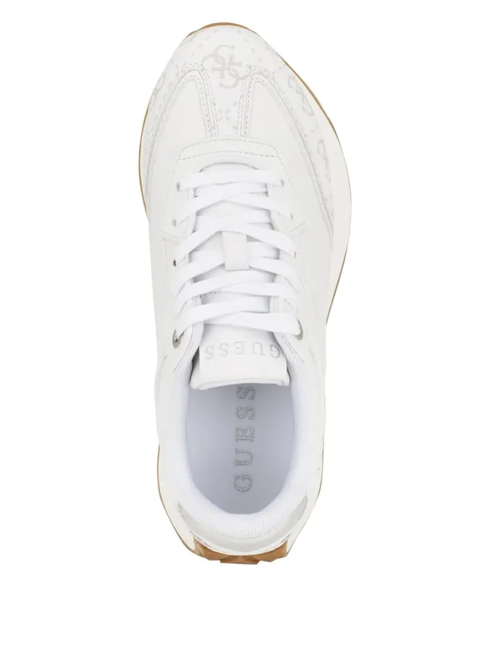GUESS Sale Luchia Logo Pop Joggers White 8211 Women