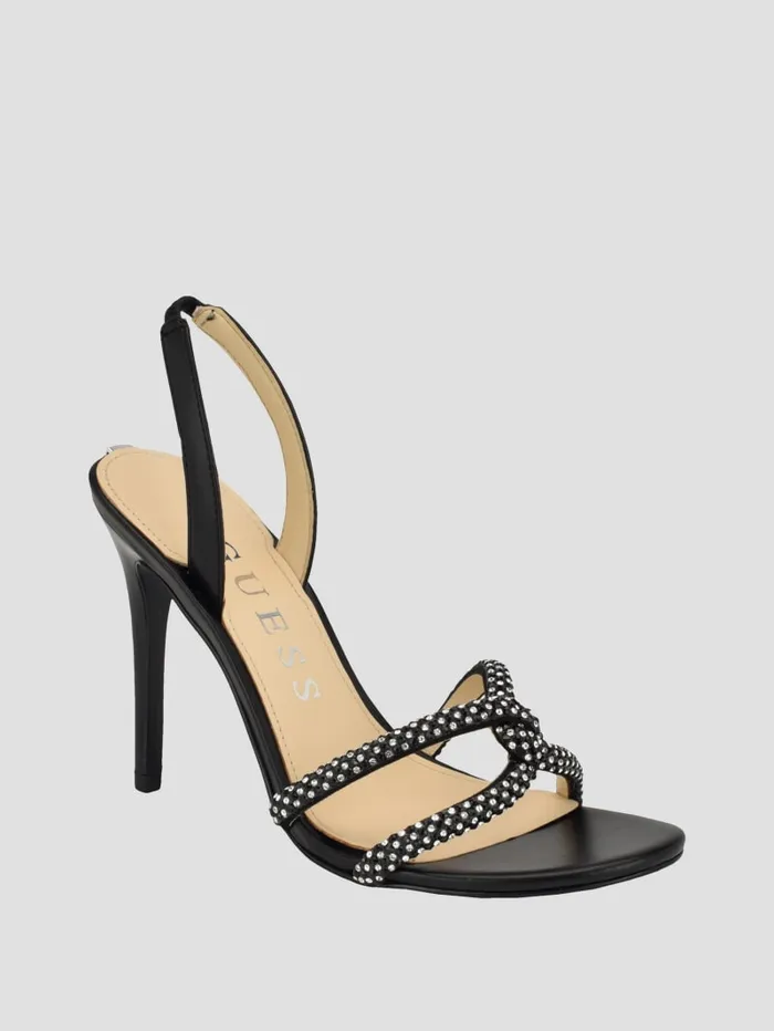 GUESS Sale Meomis Bling Heels Black 8211 Women