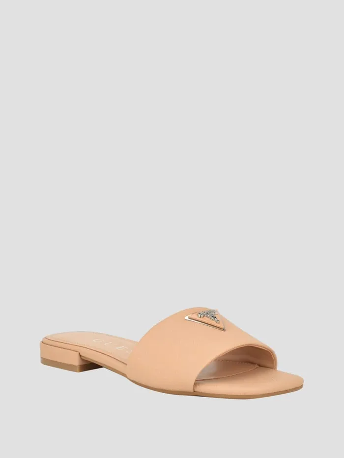 GUESS Sale Tamed Triangle Sandals White 8211 Women