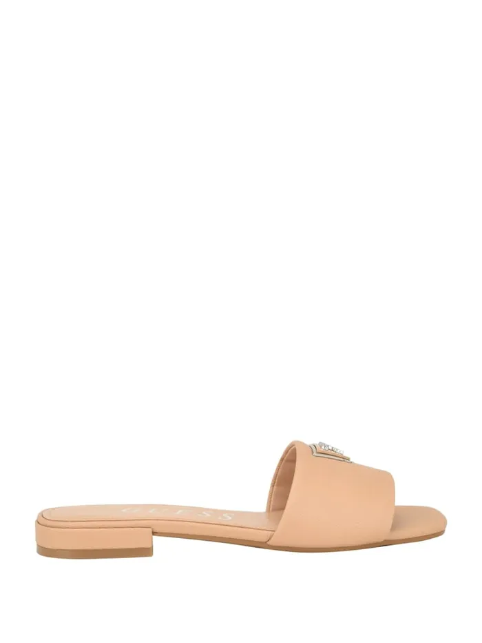 GUESS Sale Tamed Triangle Sandals White 8211 Women