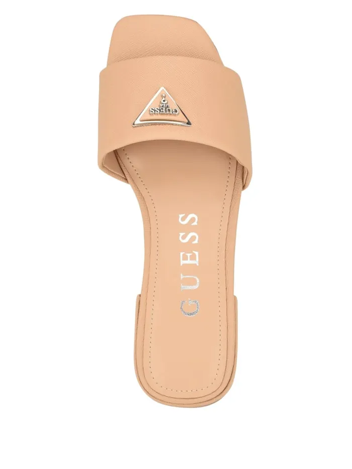 GUESS Sale Tamed Triangle Sandals White 8211 Women