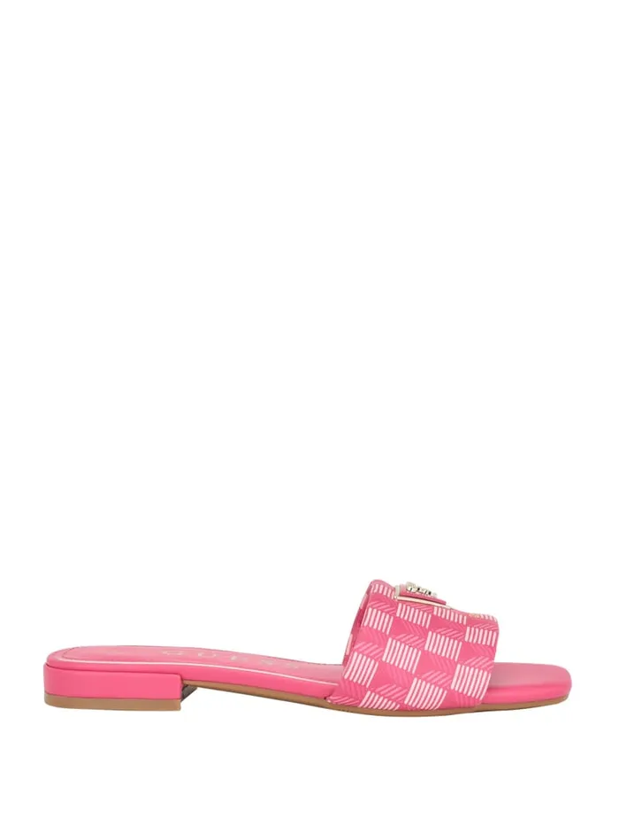 GUESS Sale Tamed Triangle Sandals White 8211 Women