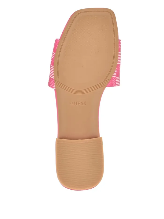 GUESS Sale Tamed Triangle Sandals White 8211 Women