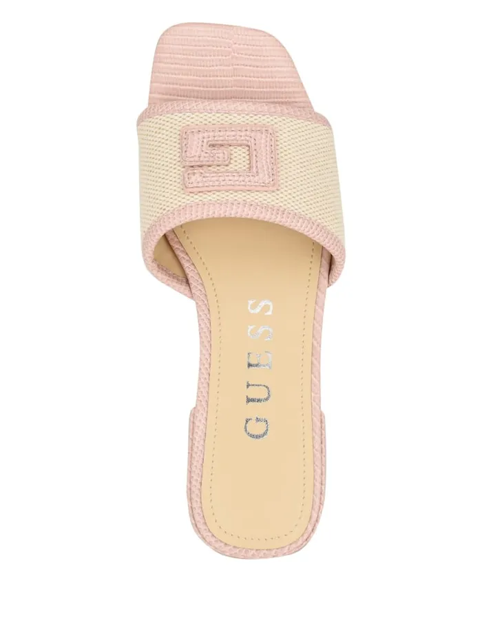 GUESS Sale Tampa Signature G Sandals Brown 8211 Women
