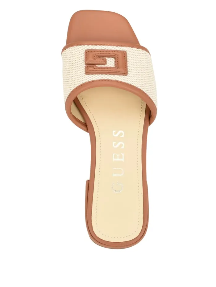 GUESS Sale Tampa Signature G Sandals Brown 8211 Women