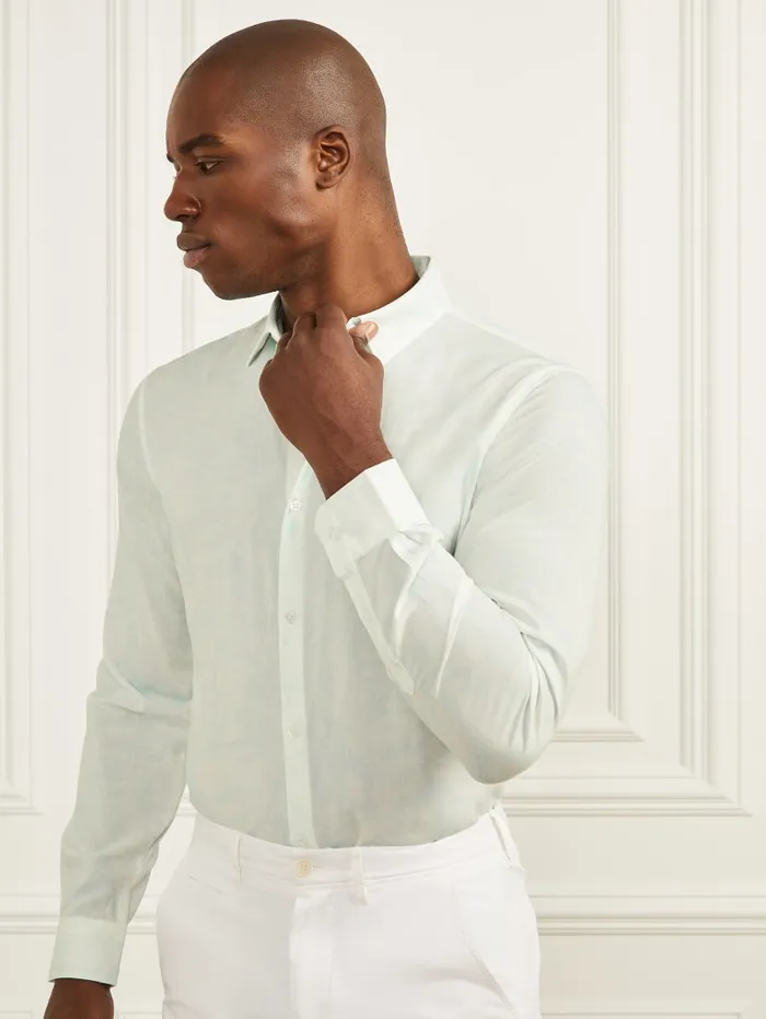 GUESS Shirts Eco Benny Paul Shirt Blue 8211 Men