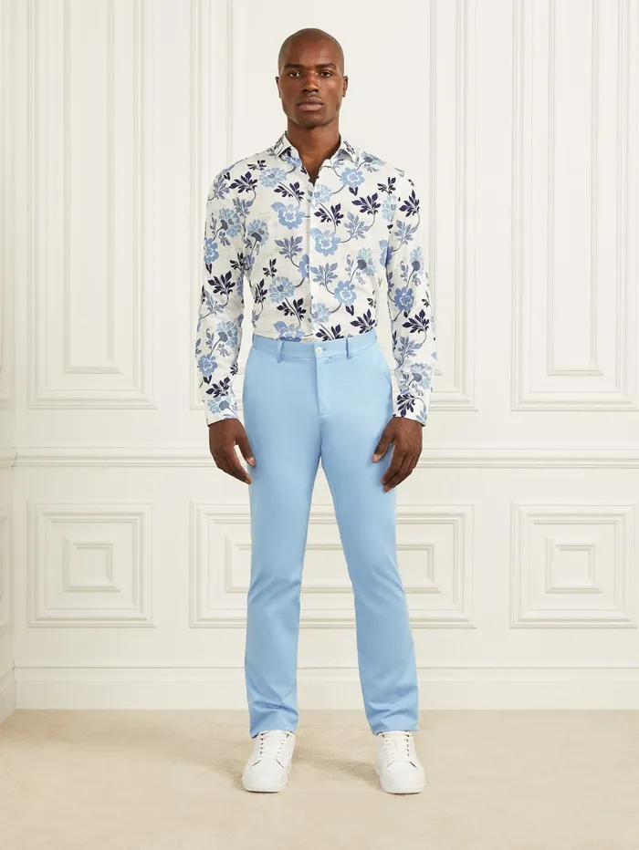 GUESS Shirts Eco Benny Paul Shirt Blue 8211 Men