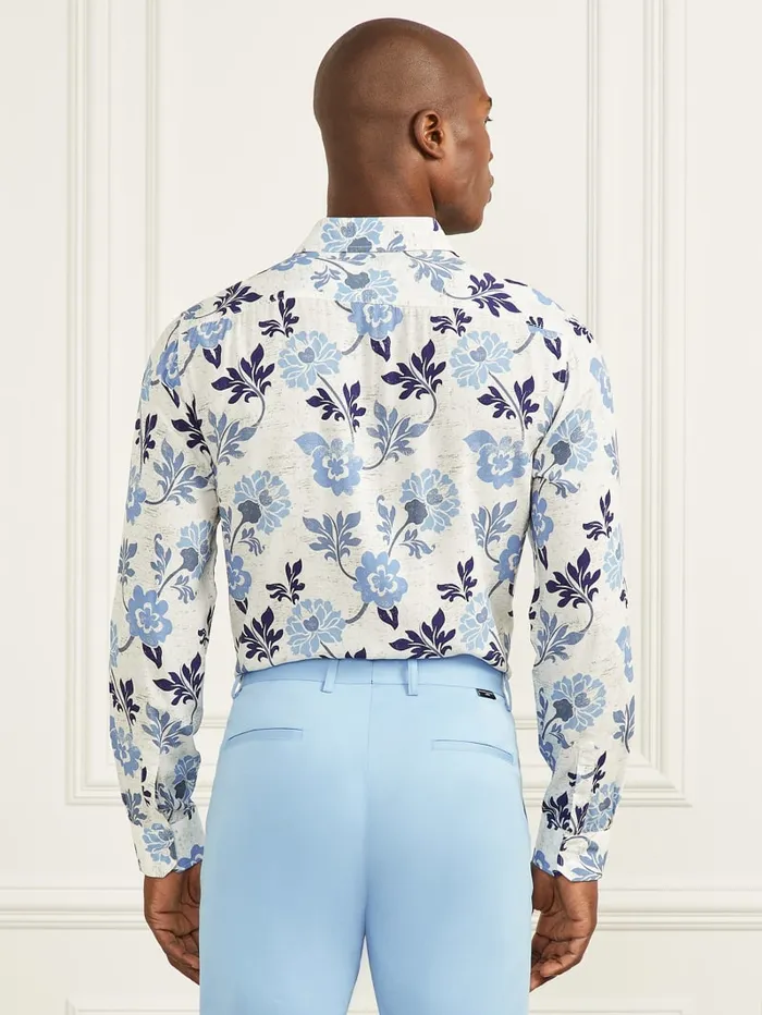 GUESS Shirts Eco Benny Paul Shirt Blue 8211 Men
