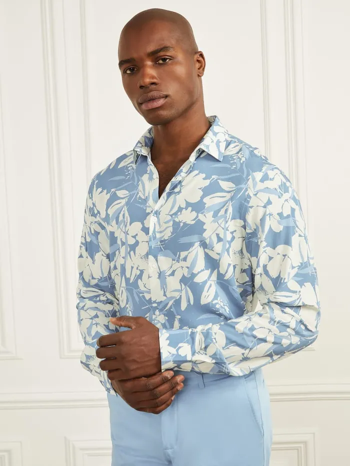 GUESS Shirts Eco Benny Shirt Blue 8211 Men