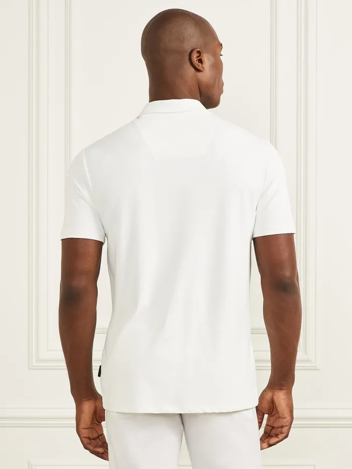 GUESS Shirts Formal Performance Polo Shirt White 8211 Men