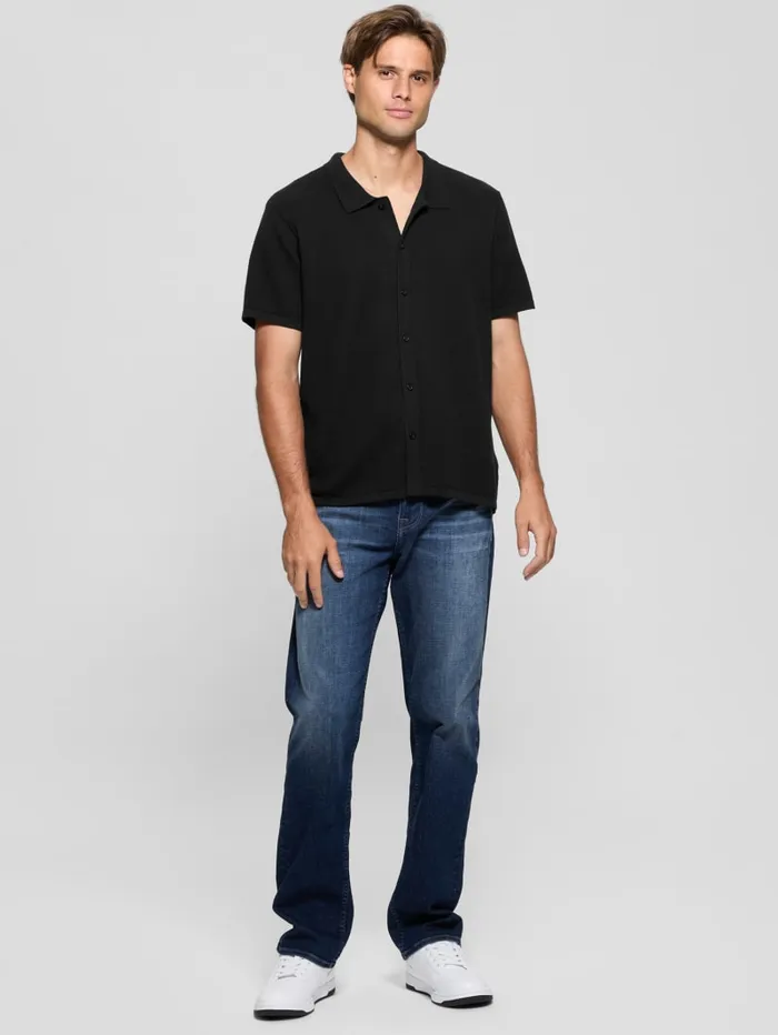 GUESS Shirts Highland Textured Shirt Black 8211 Men