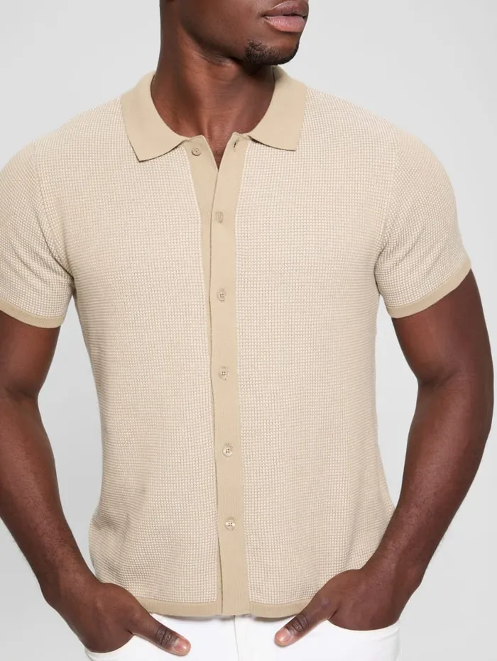 GUESS Shirts Highland Textured Shirt Black 8211 Men