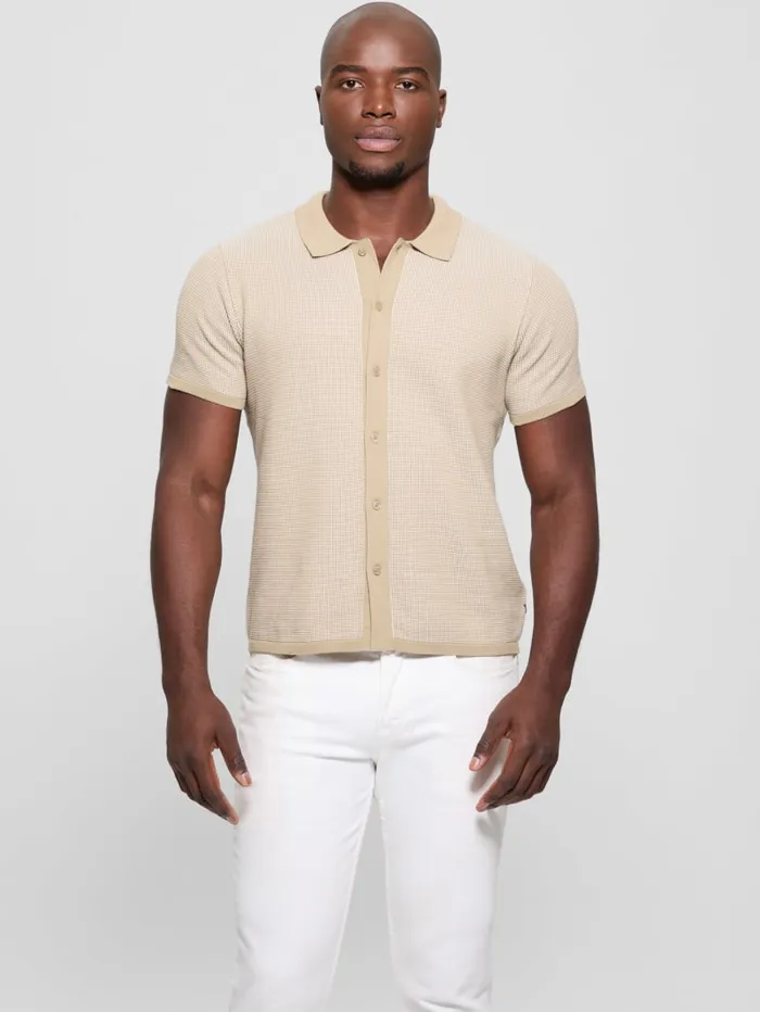 GUESS Shirts Highland Textured Shirt Black 8211 Men