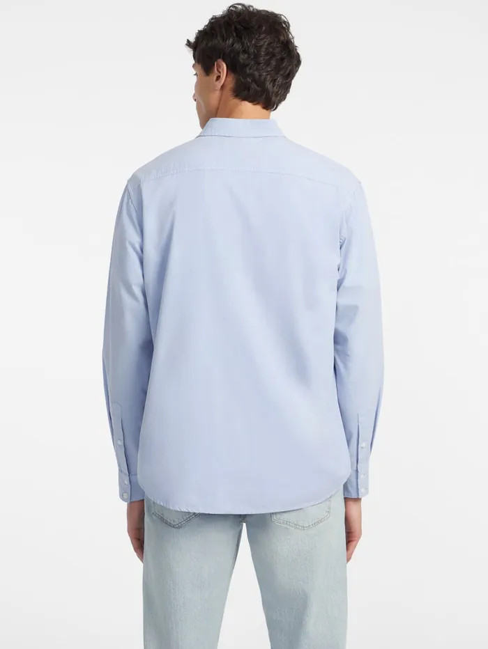 GUESS Shirts LongSleeve Pocket Shirt Blue 8211 Men