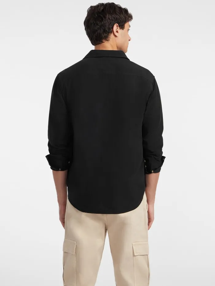 GUESS Shirts LongSleeve Pocket Shirt Blue 8211 Men