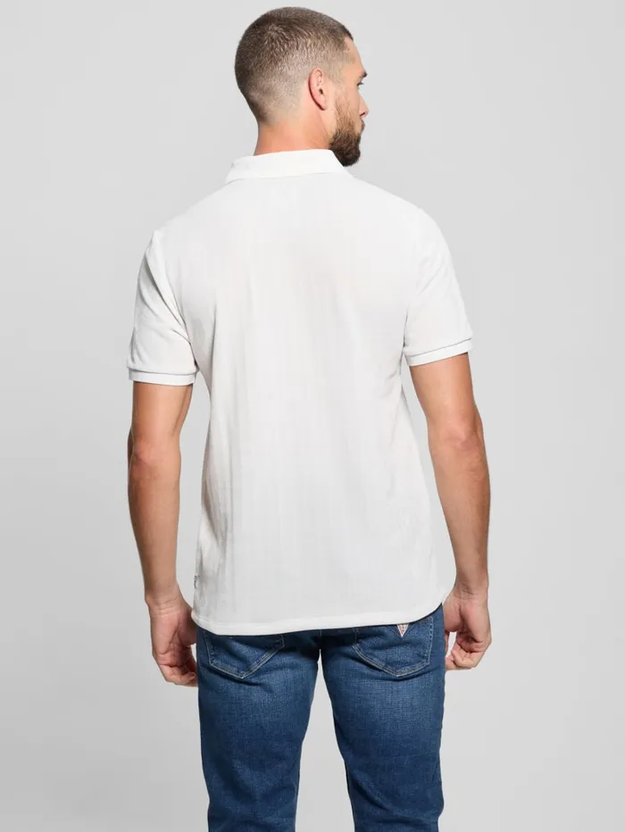 GUESS Shirts Parker Velour Polo Black 8211 Men
