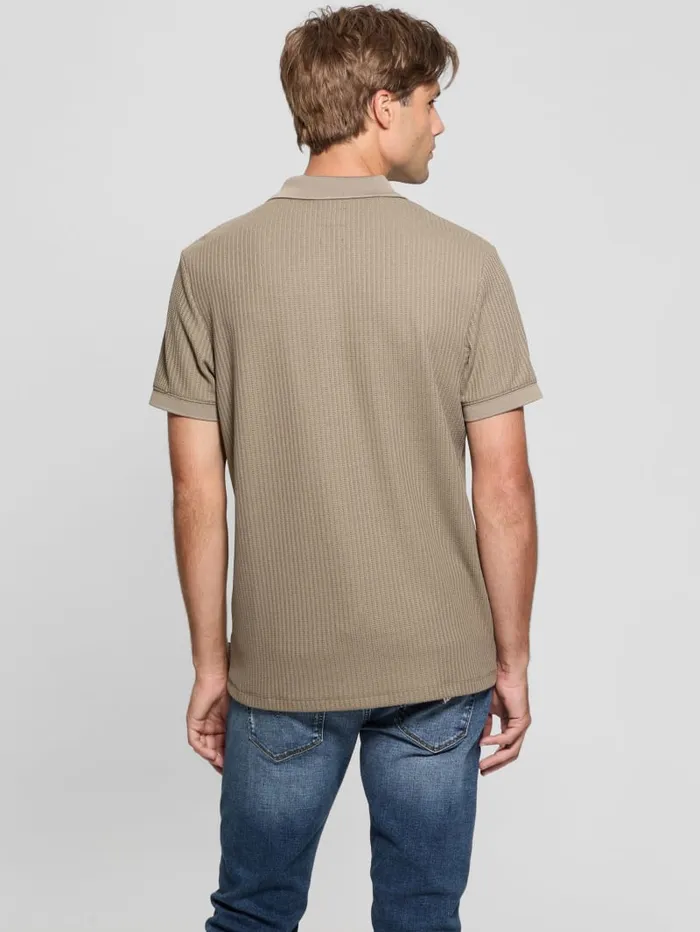 GUESS Shirts Pointelle Knit Shirt Blue 8211 Men