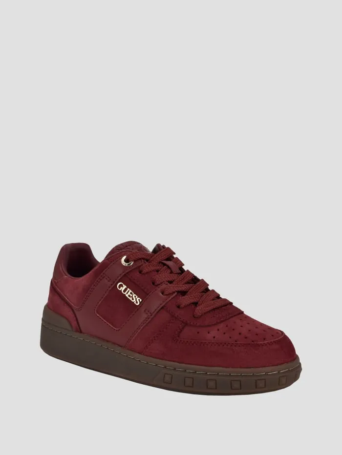 GUESS Shoes Inart Suede Sneakers Red 8211 Women