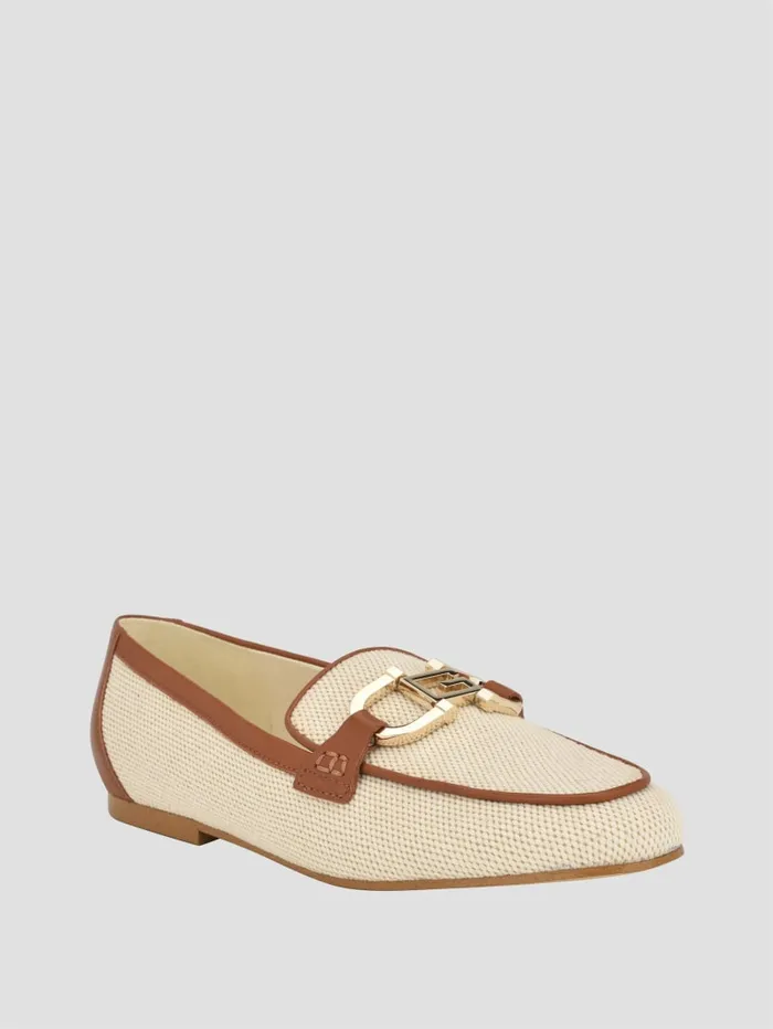 GUESS Shoes Isaac Loafers Beige 8211 Women