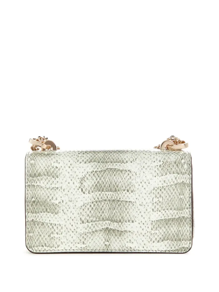 GUESS Shoulder Bags Eliette Snakeskin Mini Convertible Crossbody Purple 8211 Unisex