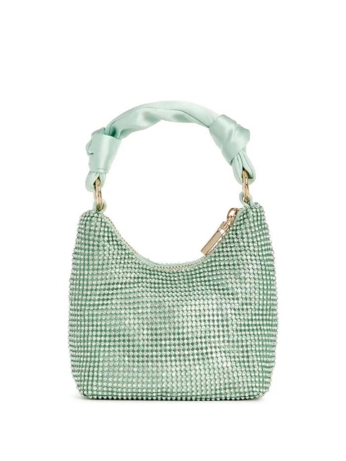 GUESS Shoulder Bags Lua Mini Hobo Blue 8211 Unisex