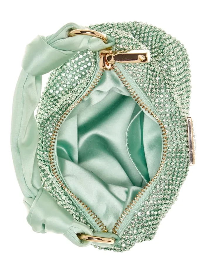 GUESS Shoulder Bags Lua Mini Hobo Blue 8211 Unisex