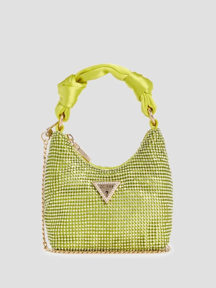 GUESS Shoulder Bags Lua Mini Hobo Blue 8211 Unisex
