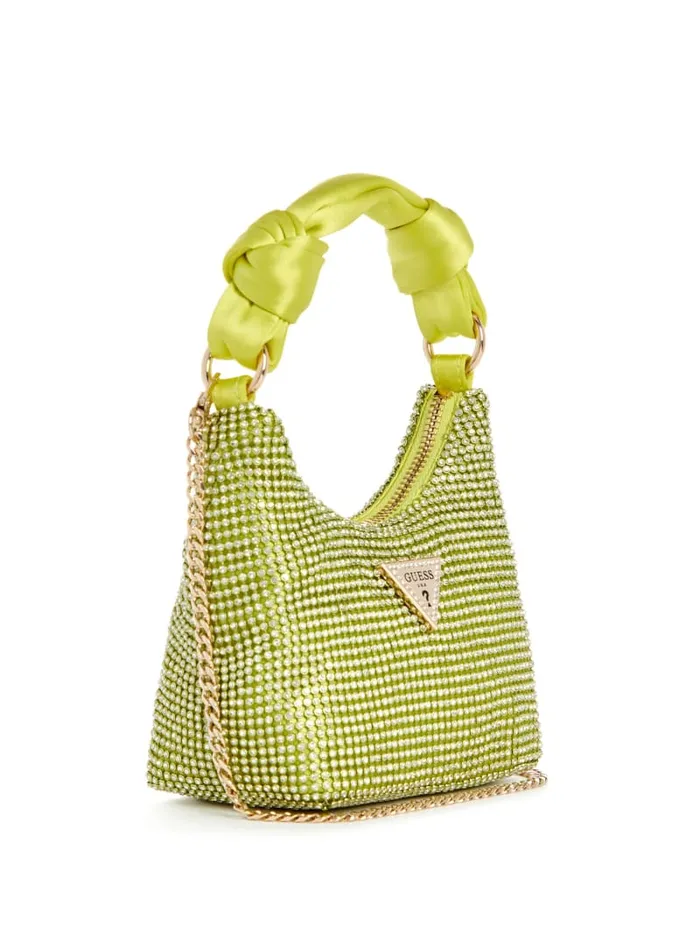 GUESS Shoulder Bags Lua Mini Hobo Blue 8211 Unisex