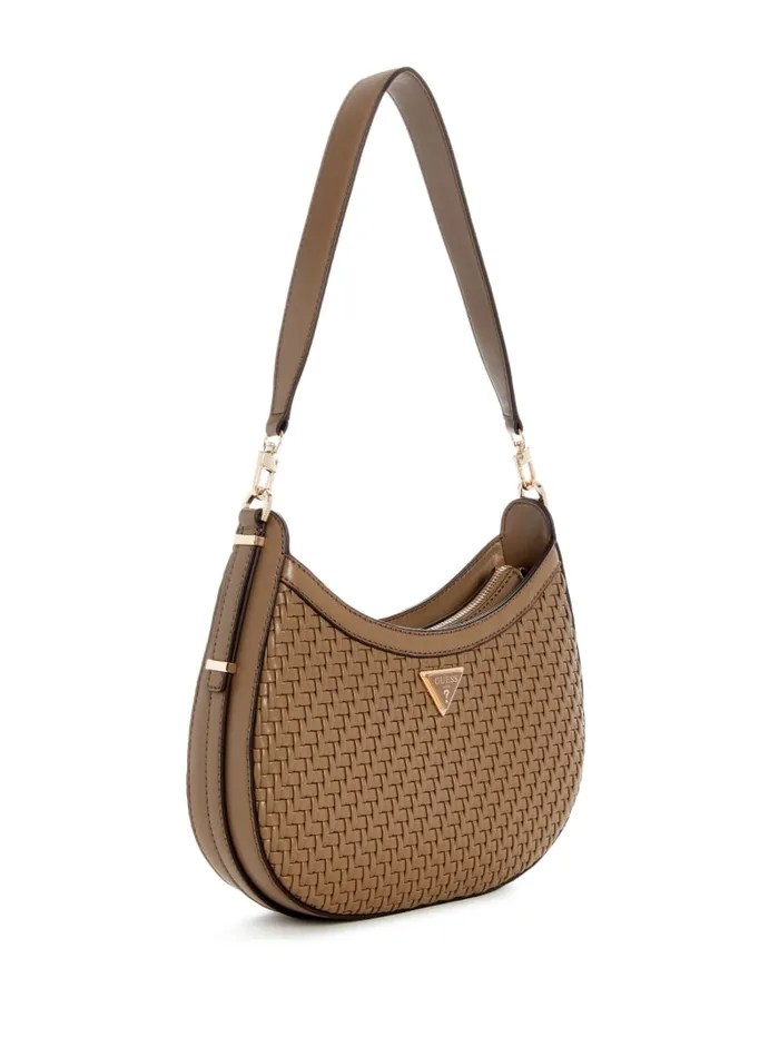 GUESS Shoulder Bags Murielle Woven Hobo Brown 8211 Unisex