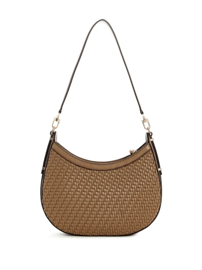 GUESS Shoulder Bags Murielle Woven Hobo Brown 8211 Unisex