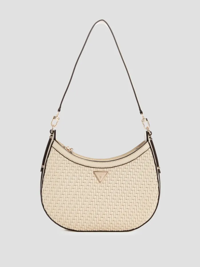 GUESS Shoulder Bags Murielle Woven Hobo Brown 8211 Unisex