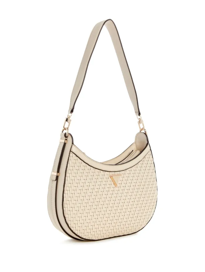 GUESS Shoulder Bags Murielle Woven Hobo Brown 8211 Unisex