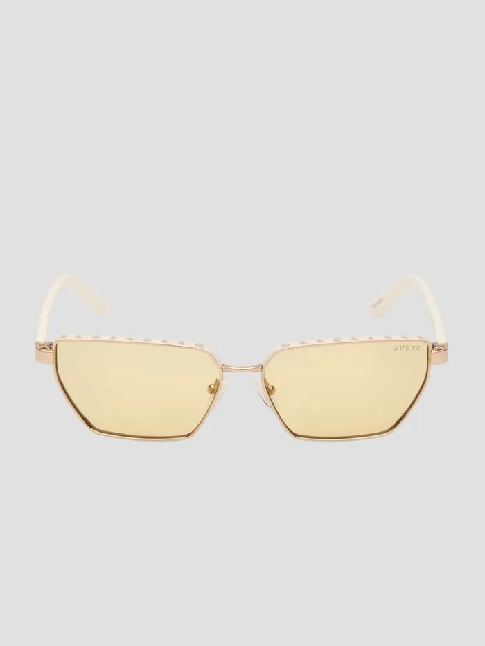 GUESS Sunglasses Narrow CatEye Sunglasses Brown 8211 Women