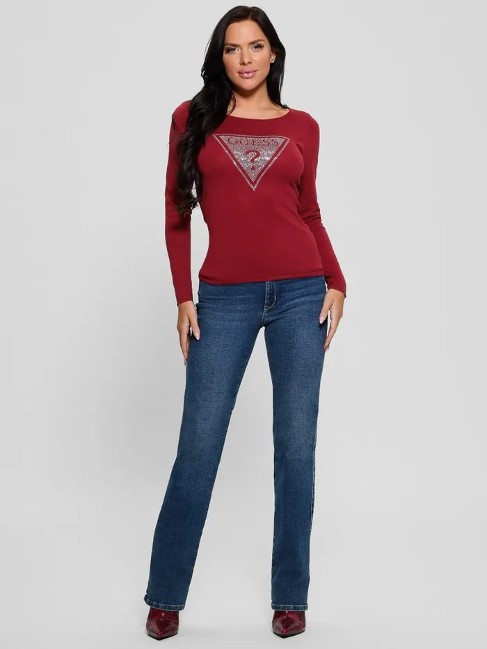 GUESS Sweaters and Knits Eco Eliza Logo Sweater Black 8211 Women