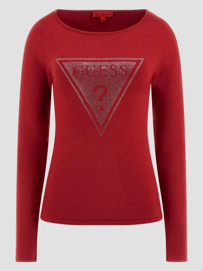 GUESS Sweaters and Knits Eco Eliza Logo Sweater Black 8211 Women